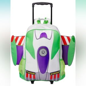 Disney Buzz Lightyear Rolling Backpack Toy Story NWT School